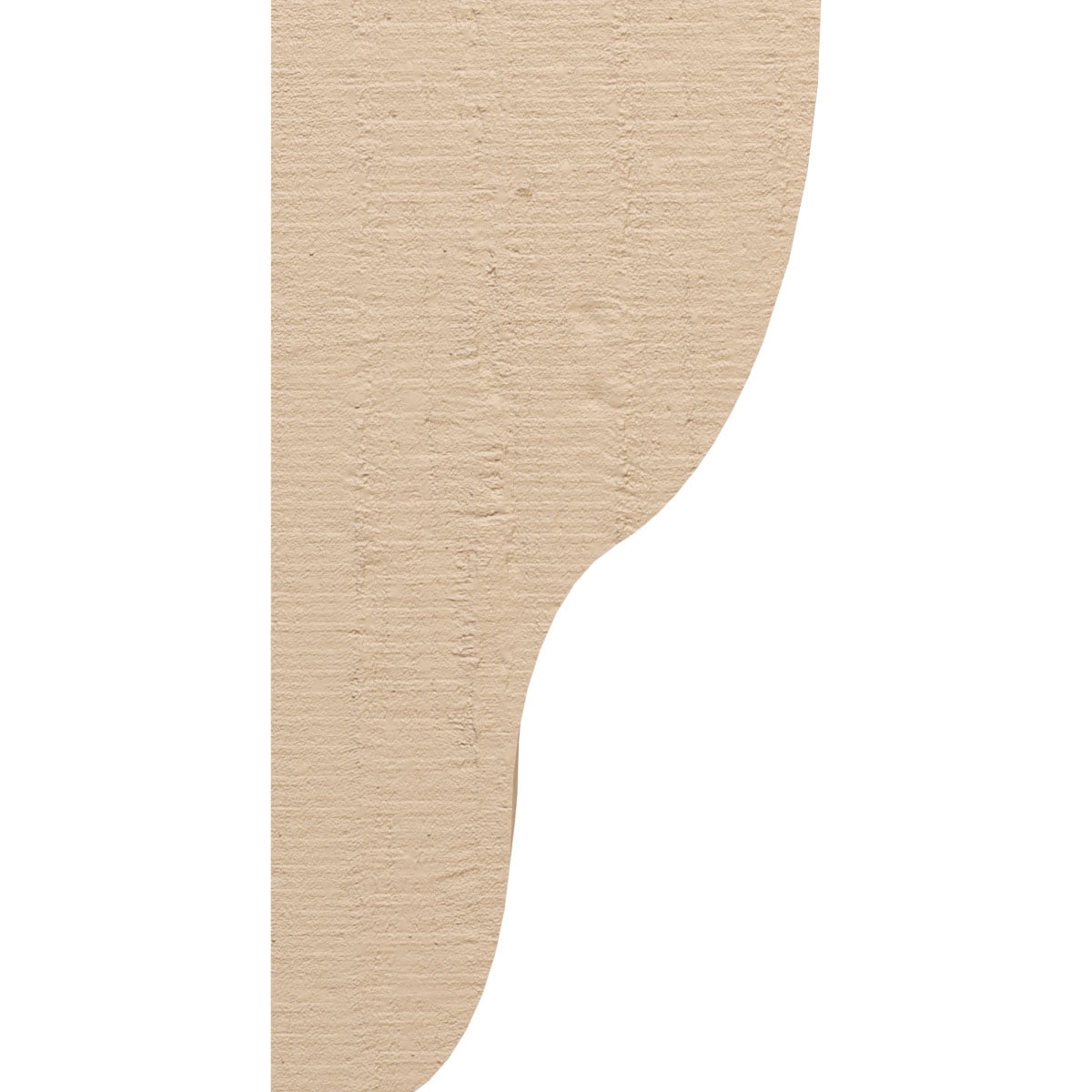 8"W x 8"D x 16"H Wide Greensboro Rough Cedar Woodgrain TimberThane Corbel, Primed Tan