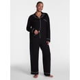 thumbnail image 2 of Joyspun Women’s Dreamy Soft Collection Notch Collar Top and Pants, 2-Piece Pajama Set, Sizes XS-3X, 2 of 5