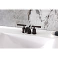 thumbnail image 2 of Kingston Brass KB8955CML Manhattan Mini-Widespread Bathroom Faucet with Pop-Up Drain, Oil Rubbed Bronze, 2 of 7