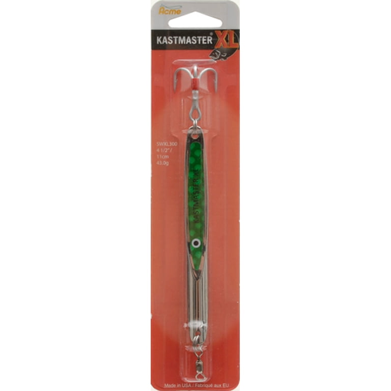 Acme Tackle SWXL300-SG Kastmaster XL 43 G Silver/Green Acme Tackle SWXL300-SG Kastmaster XL 43 G Silver/Green