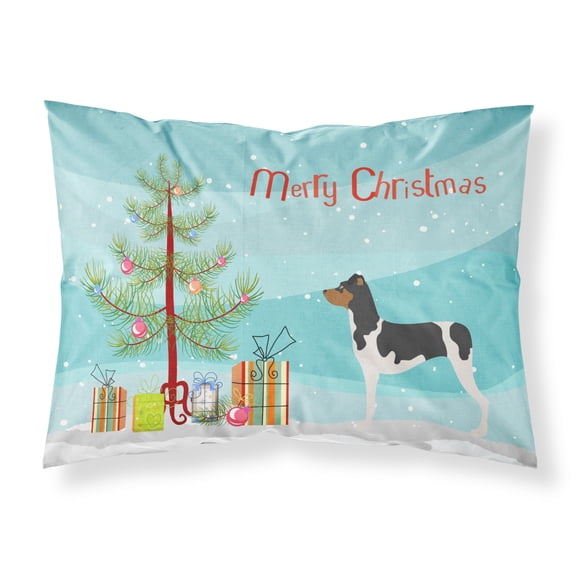 Brazilian Terrier Christmas Fabric Standard Pillowcase