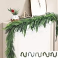 thumbnail image 2 of Lilixerw 6.56 FT Christmas Garland Indoor or Outdoor Decorations,Artificial Greenery Soft Garland for Winter New Year Xmas Decorations, 2 of 6