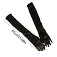 thumbnail image 6 of LShunze 1 Pair Smooth Satin Long Gloves Silky Material Fancy Dress Gloves Wedding Dress Photography Accessories, 6 of 8