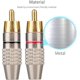 thumbnail image 1 of Conector macho RCA de 12 piezas, conectores de audio y video RCA, conector de audio de terminal RCA, conector sin soldadura RCA, conectores de enchufe RCA LingWen 9024715530769, 1 of 1