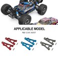 thumbnail image 4 of Bewildely Brazo de suspensión inferior delantero mejorado de aleación de aluminio para 1/16 MJX H16 16207 16208 16209 16210 RC pieza de coche Kits de construcción modelo Azul, 4 of 6