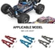 thumbnail image 2 of Bewildely Brazo de suspensión inferior delantero mejorado de aleación de aluminio para 1/16 MJX H16 16207 16208 16209 16210 RC pieza de coche Kits de construcción modelo Azul, 2 of 6