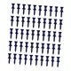 thumbnail image 3 of 50 tees de golf, tees de pelota de golf, ligeros y resistentes, soporte para tees de campo de prácticas. Azul 35 mm, 3 of 9