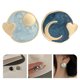 thumbnail image 4 of GOOHOCHY 1 par de tachuelas de la luna de la luna aretes de mujer personalizados joyas de orejas de moda, 4 of 8