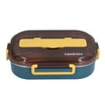 thumbnail image 3 of QIILU Bento Box,Grid Lunch Box,Stainless Steel Lunch Box Office Worker Student Child Separate Insulated Lunch Box, 3 of 8