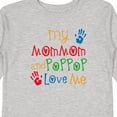 thumbnail image 4 of Inktastic Mommom and Poppop Love Me Boys or Girls Long Sleeve Toddler T-Shirt, 4 of 5