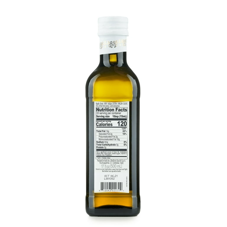 Zucchi Italiano Cold Pressed Extra Virgin Olive Oil, 100% Italian