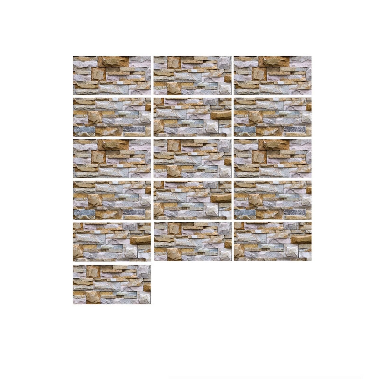 Faux Brick 3D Wall Panels Peel and Stick in Red Brown, Self Adhesive Waterproof Foam Wallpaper for Bedroom, Bathroom, Kitchen