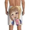 thumbnail image 3 of Himiko My Hero Academia Men's Short Pajama Pants Lightweight Daily Lounge Shorts Bottoms Sleepwear Cozy Soft Home Pajama Pants Shorts, 3 of 9