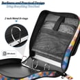 thumbnail image 4 of FORMRS Zipper Binder with Shoulder Strap 2-inch Ring 500 Sheet Capacity File Bag, Light Colorful Circles, 4 of 5