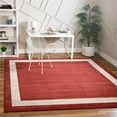 thumbnail image 2 of Unique Loom Del Mar Collection Contemporary Transitional Square Rug, 8', Terracotta/Ivory, 2 of 2
