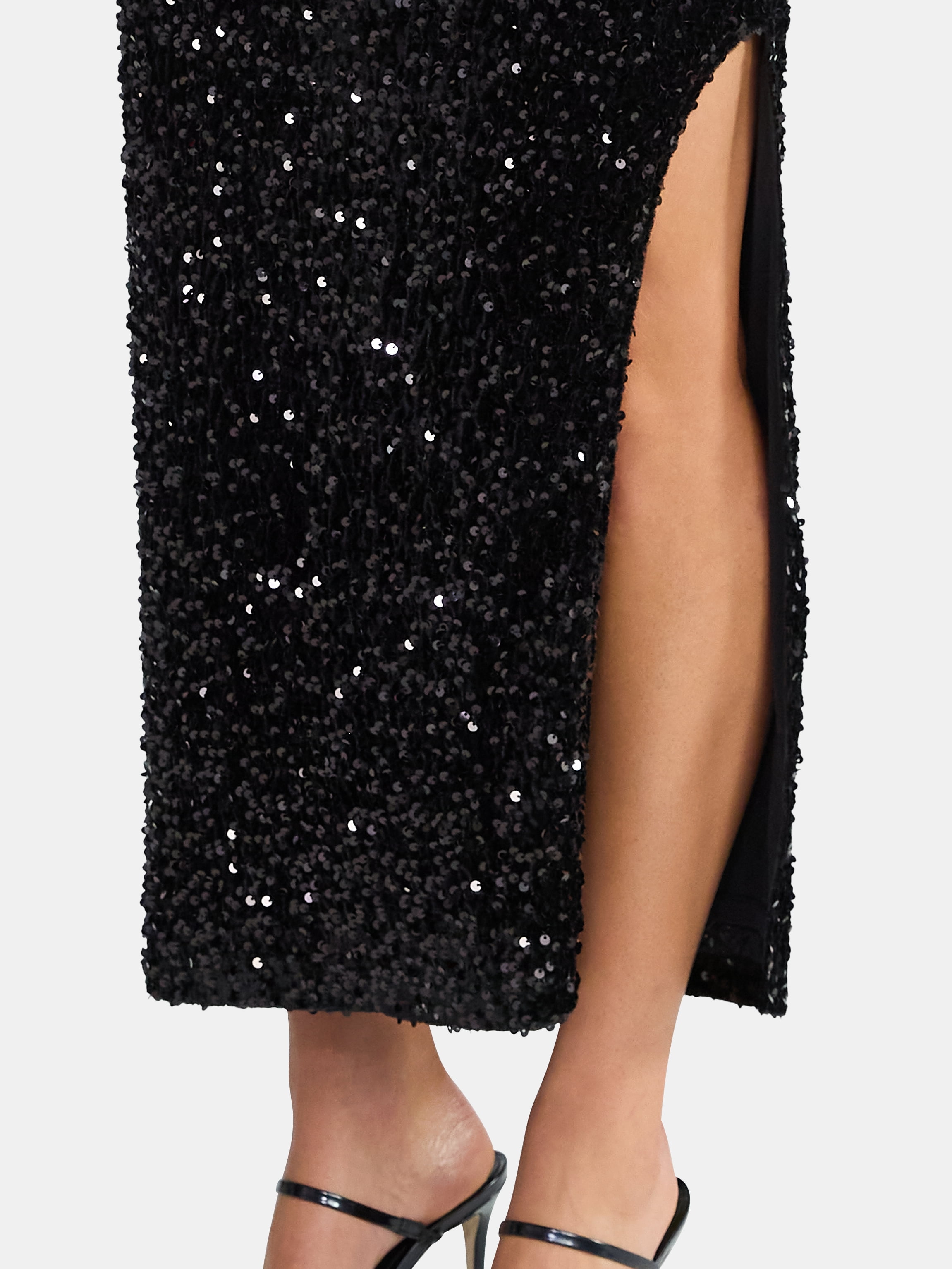 Madden NYC Women's Sequin Velour Maxi Skirt, Sizes XXS-XXL
