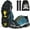 28 Steel with Straps, variant on Ice Cleats Snow Traction Cleats Crampons for Walking on Snow and Ice 28 Studs Overshoe Rubber Anti Slip Crampons Slip-on Stretch Footwear