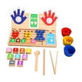 thumbnail image 4 of Xuanheng Jouets Éducatifs d'Addition et de Soustraction de Mathématiques Doigts Jouets Interactifs Parent-Enfant Compétences Motrices Fines pour Enfants pour les Préscolaires Style B, 4 of 7