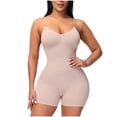 thumbnail image 7 of FAHXNVB Women Shapewear Bodysuit Tummy Control Round Neck Seamless Body Shaper Sleeveless Butt Lifter Thigh Slimmer Shapewear, 7 of 7