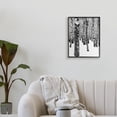 thumbnail image 2 of Minimal Snowy Woods Landscape Black and White 16 in x 20 in Framed Painting Art Print, by Stupell Home Décor, 2 of 7