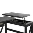 thumbnail image 5 of Crestwood Lift Top L Desk, Black, 5 of 9