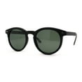 thumbnail image 2 of Polarized Classic Gentlemens Keyhole Horn Rim Plastic Sunglasses Matte Black Green, 2 of 4