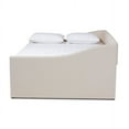 thumbnail image 3 of Baxton Studio Haylie Modern and Contemporary Beige Fabric Upholstered Full Size Daybed, 3 of 6
