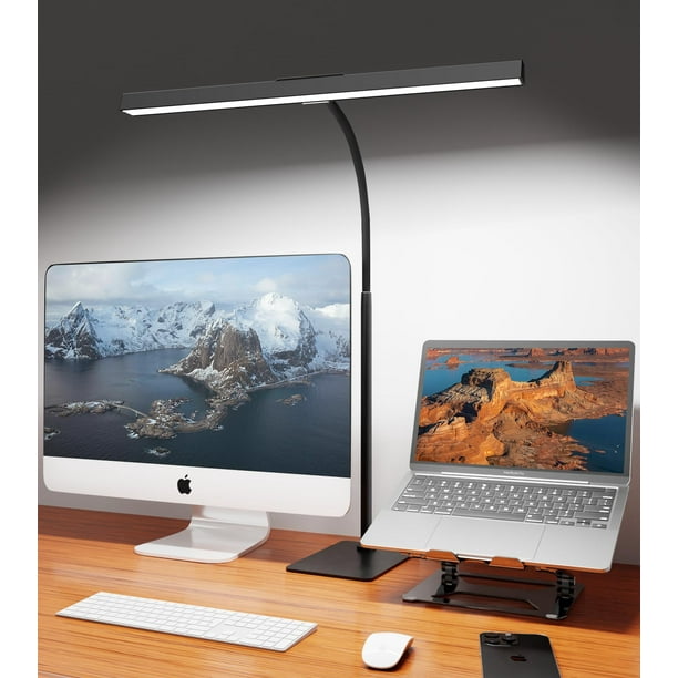 Lámpara LED de escritorio Kaulsoue Eye-Caring Architect de 12 W, USB 5, regulable