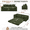 Green, variant on Modern Sofas 82.25" Convertible Sofa Bed,Loveseat Sleeper Sofa,2 in 1 Sofa, Corduroy Pull Out Sofa Bed,5 Pillows , Side Pocket,No Assembly, Two Cup Holders,Wide Armrest,3 Seat,Blue,Rustic Sofas