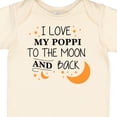thumbnail image 4 of Inktastic I Love My Poppi to the Moon and Back Boys or Girls Baby Bodysuit, 4 of 5