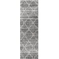 thumbnail image 3 of JONATHAN Y MALIBU SHAG 2 x 8 Runner Rug, Susa Ogee Moroccan Trellis - Light Gray/Ivory, MBS100A-28, 3 of 3