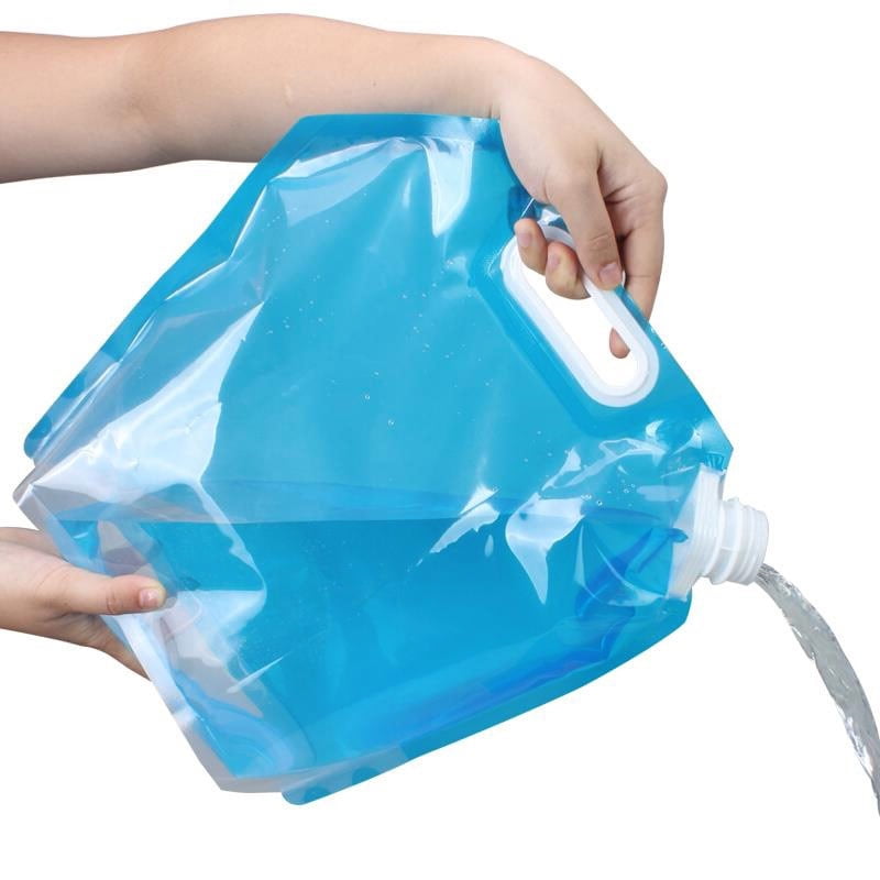 5L/10L Folding Drinking Water Bag Car Water Carrier Bag for Camping Hiking BBQ 