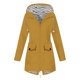 thumbnail image 1 of Abrigo de Moda Gibobby Chaqueta de lluvia Casaul para Mujer con capucha ligera impermeable Amarillo XL, 1 of 4