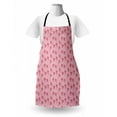 thumbnail image 3 of Floral Apron, Romantic Roses Leaves Rosebuds Valentine's Day Sketch Repetitive Pattern, Unisex Kitchen Bib with Adjustable Neck for Cooking Gardening, Adult Size, Pastel Pink and Rose, by Ambesonne, 3 of 4