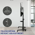 thumbnail image 5 of Black Ultra Heavy Duty Mobile Stand TV Cart Mount, Fits 32" to 100" Flat Screens, 5 of 9
