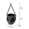 thumbnail image 4 of Home Decor Qwtwty Halloween Multicolor Light-Up Witch's Cauldron Outdoor Decorative Hanging Ornament, 4 of 7