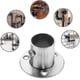 thumbnail image 2 of 26-27 2Pcs Wardrobe Rod Bracket - Steel Round Tube Holder for Closet, 2 of 5