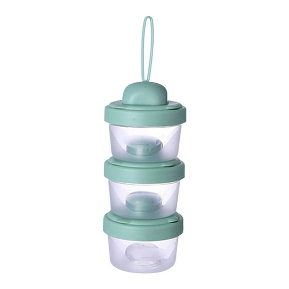 Baby Milk Formula Dispenser Food Storage Container Leakproof Airtight Lid for Green 60ml