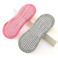 thumbnail image 2 of CSChome Arch Support Socks 1 Pair Unisex Trampoline Anti-skid Silicone Grip Bottom Solid Color Shock-absorbing High Elasticity Sweat Absorption Adult, 2 of 7