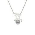 thumbnail image 2 of Delight Jewelry Silvertone Love - Round Seal Silvertone Dream Big Pendant Necklace, 25", 2 of 4