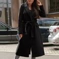 thumbnail image 2 of Vedolay Women's Winter Coats Casual Business Button Cardigan Coat Black,2XL, 2 of 5