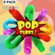 thumbnail image 1 of Juguetes sensoriales Pop Tube, tubo elástico para descompresión de niños, juguetes para dedos de prejardín de infantes, paquete de 8 WD.WDQZL Hogar, 1 of 5