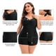 thumbnail image 5 of ¡Rebajas! Traje de baño de una pieza Prolriy para mujer, tallas grandes, vintage, fruncido, tallas grandes, negro, tallas XXXXXL, 5 of 7