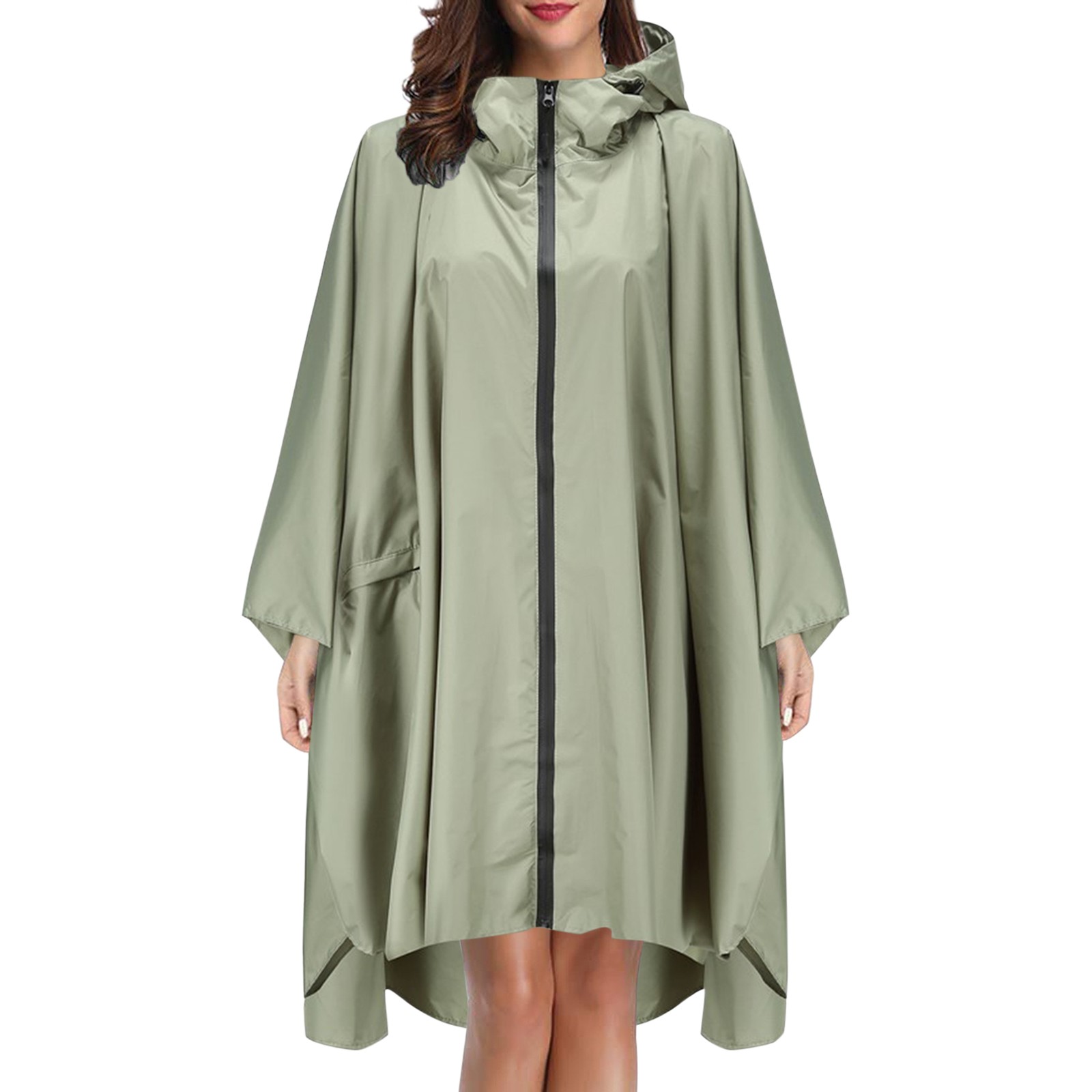 Poncho De Pluie Imperméable Adulte Unisexe - En EVA Léger, Capuche Ajustable, Manches, Portable Et Réutilisable - Pour Voyage, Festival, Quotidien
