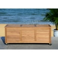 thumbnail image 6 of Safavieh Safavieh Outdoor Durable Eucalyptus Frame Wooden Deck Box, Natural, 6 of 7