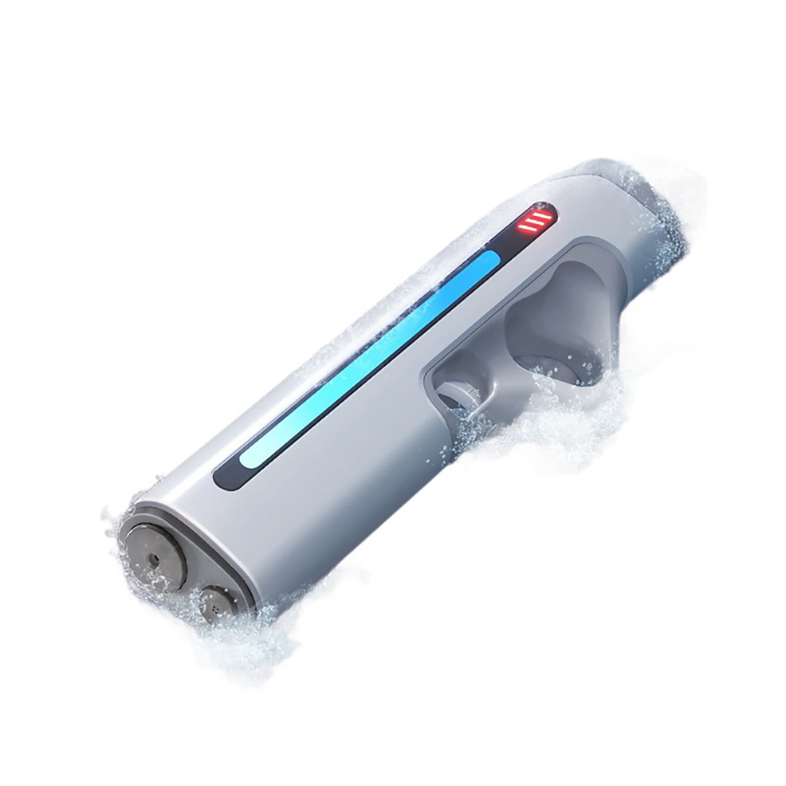 Automatic Water Gun with LED Lights, USB Rechargeable Long Range for Pool Beach,Blue