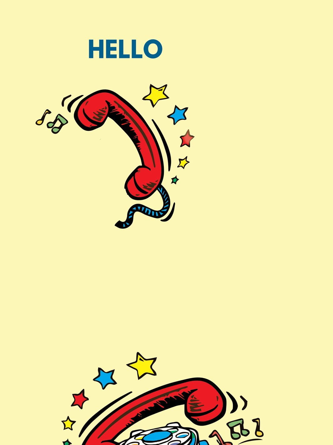 Greetings and Chatter Removable Vinyl Wallpaper By Fisher-Price - Yellow