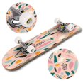 thumbnail image 4 of Colorful hand drawn trendy contemporary abstract shapes seamless Outdoor Skateboard Longboards 31"x8" Pro Complete Skate Board Cruiser, 4 of 5