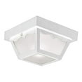 thumbnail image 3 of Design House 2-Light Indoor/Outdoor Damp Rated Flush Mount Ceiling Light, White, 3 of 4