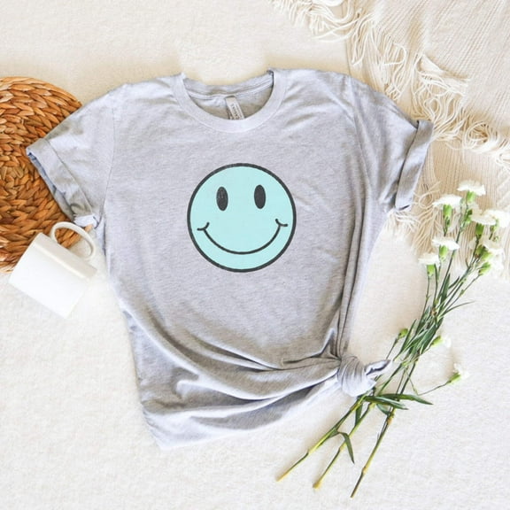 SMILEY FACE Graphic Short sleeve T-Shirt